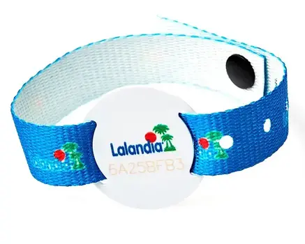 Digitally printed RFID wristbands with plastic slider