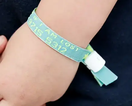 ID wristbands for children