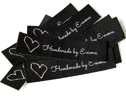 Heatcut woven labels