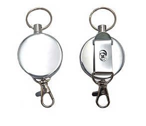 Metal yoyo keychain with belt clip and carabiner